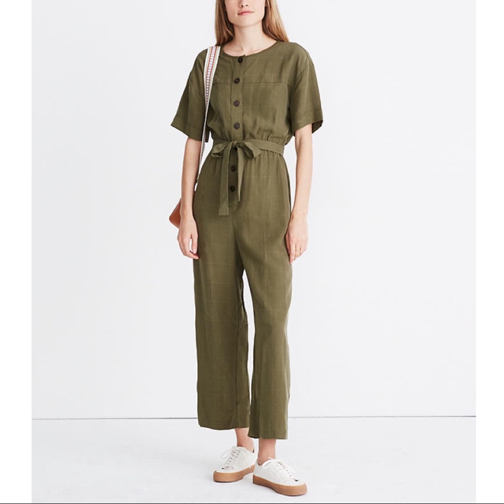 Madewell - Short Sleeve Belted Jumpsuit NWT